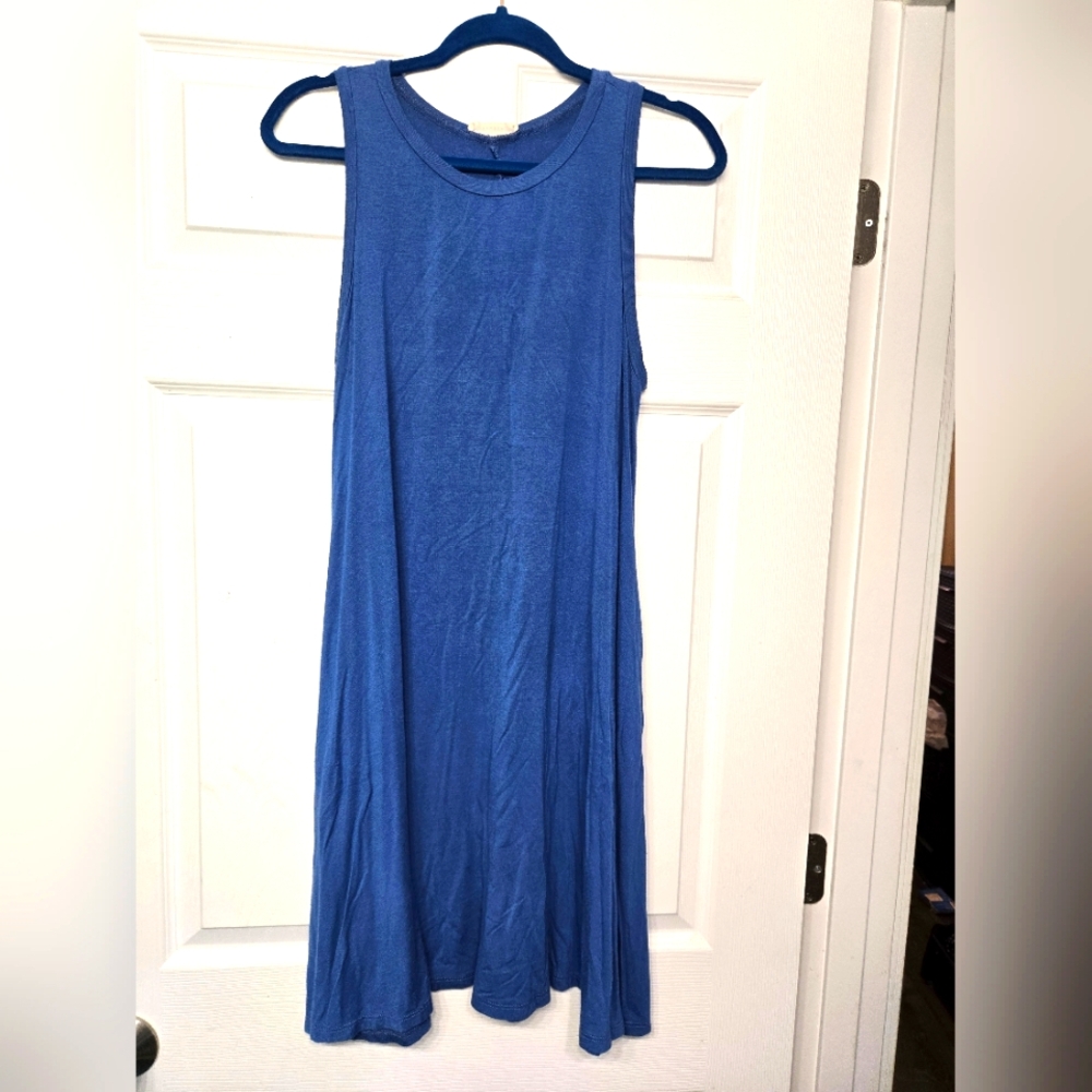Blue Sleeveless Dress- M